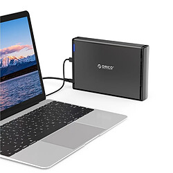 Wewoo 7688C3-BK Boîtier de disque dur mobile HDD 3,5 pouces USB-C / Type-C avec base amovible, longueur du câble: 1 m