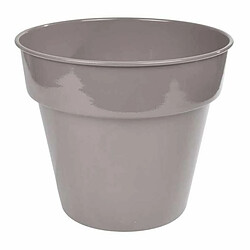 Paris Prix Cache Pot en Métal Brillant 22cm Taupe