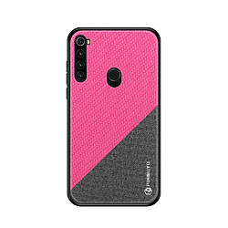 Coque en TPU + PU combo rose pour votre Xiaomi Redmi Note 8T