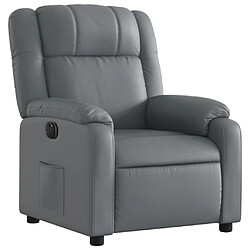 Avis Maison Chic Fauteuil Relax pour salon, Fauteuil inclinable électrique Gris Similicuir -GKD57828