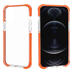 Coque en acrylique transparent épaissi aux, antichoc orange pour votre Apple iPhone 13 6.1 pouces