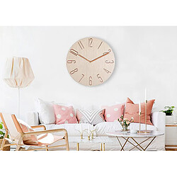 Horloge Murale Quartz Montre Moderne Chambre 14 '' Balançoire Bureau Décoration Bois pas cher