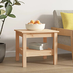 Avis vidaXL Table basse 45x45x40 cm Bois massif de pin