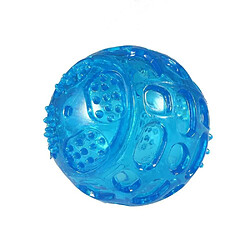 Justgreenbox Durable Squeak Ball Dog Toy Balls Funny Dog Toys pour Chiens Chiots Dentition À Mâcher, Bleu, M