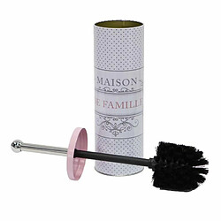 Paris Prix Brosse WC Imprimé Maison de Famille 37cm Blanc