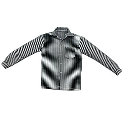 Avis Vêtements De Chemise Rayée à L'échelle 1/6 Pour Les Accessoires De Corps De Poupées Masculines De 12 "