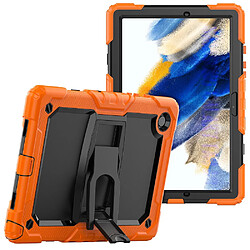 Coque en silicone avec béquille orange pour votre Samsung Galaxy Tab A8 10.5 (2021) X200/X205