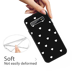 Avis Wewoo Coque Pour Galaxy S10 + Multi Love Heart Pattern Housse de protection en TPU givré noir