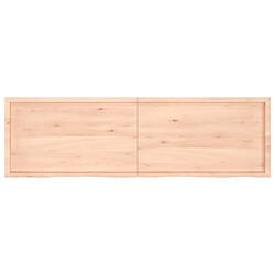 Acheter vidaXL Étagère murale 200x60x(2-4) cm bois de chêne massif non traité