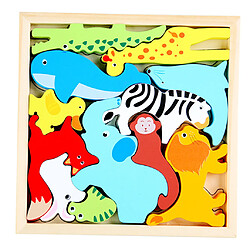 Montessori 3D Puzzle Jigsaw Jouet Préscolaire Cadeaux Pour Enfants Tout-petits Animaux