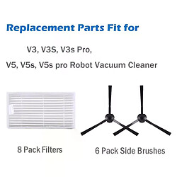 Pièces de rechange AD pour aspirateur ILIFE V3 V3S V3S Pro V5 V5S V5S Pro, Kit de brosses latérales