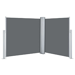 vidaXL Auvent latéral rétractable Anthracite 117x600 cm