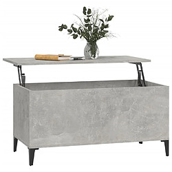 Acheter vidaXL Table basse Gris béton 90x44,5x45 cm Bois d'ingénierie