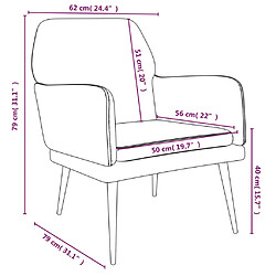 VIDAXL Fauteuil - Noir pas cher