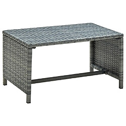 Maison Chic Table basse pour salon | Table à café Anthracite 70x40x38 cm Résine tressée -GKD11975