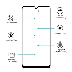 Acheter Wewoo Film de verre trempé Pour Galaxy A20s Chapeau-Prince Plein Colle 0.26mm de Couverture Complète En 9H 2.5D