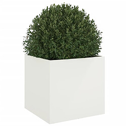 Acheter Maison Chic Jardinière,Bac à fleurs - pot de fleur blanc 49x47x46 cm acier laminé à froid -GKD68296