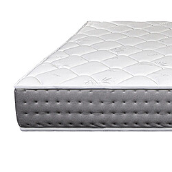 Acheter Visiodirect Matelas à ressorts ensachés ALIAC 140x190 cm, en mousse Haute Densité, ferme, avec face été/hiver, épaisseur 24cm