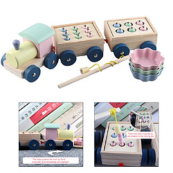 En bois Jeu de Pêche Train Modèle Kid Jouets Motricité Fine Jouet Couleur de Tri Jouets Cadeau pour Les Tout-petits et Enfants pas cher