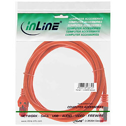 Câble patch, S-STP/PiMF, Cat.6, orange, 0,25m, InLine®