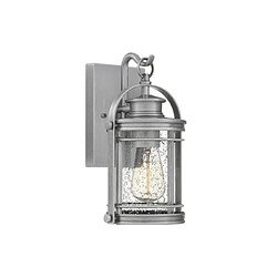 Elstead Lighting Applique murale extérieur Quoizel Aluminium,acier,verre grainé transparent Aluminium industriel