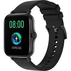 Chrono Montre Connectée Femmes, 1,7 Pouces Montre Connectée IP67 Etanche Fréquence Cardiaque Podomètre Sommeil Fitness Tracke Smartwatch pour Android iOS(noir)