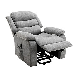 Acheter Vente-Unique Fauteuil releveur électrique en tissu gris clair NADINE