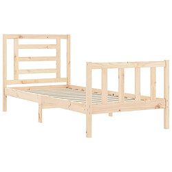 Acheter vidaXL Cadre de lit sans matelas bois de pin massif