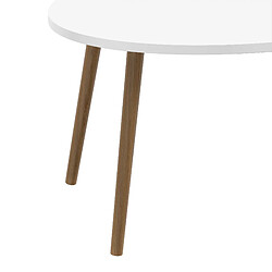 Avis Helloshop26 Table basse ovale 41 x 90 x 50cm blanc naturel 03_0008502