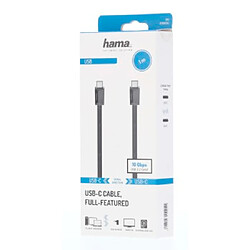 HAMA Câble USB-C Full-Featured, USB 3.2 Gen2, 10Gbit/s, 1m