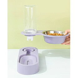 Acheter Universal Répartiteur d'eau pour bol à chat automatique bol à chat réglable avec position levée bol de boisson pour animaux domestiques pour chiots fournitures pour animaux domestiques | Fournitures d'arrosage pour l'alimentation des chats (violet)