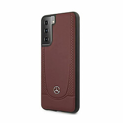 Mercedes Leather Urban Line - Coque pour Samsung Galaxy S21+ (Rouge)