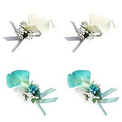 Fleur de poignet Corsage artificielles Perles