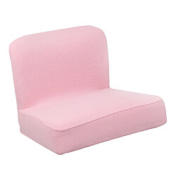 Acheter chaise courte de dossier de chaise de bar extensible pour le dos, dossier bas, housse rose