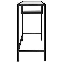 Acheter Maison Chic Bureau d'ordinateur solide,Table de travail Noir 100x36x74 cm Verre -GKD76790