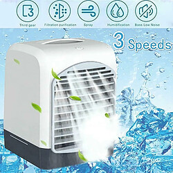 Avis Universal Mini climatiseur de bureau portable USB petit ventilateur refroidissement humidificateur aromathérapie refroidisseur d'air et réservoir d'eau glacée