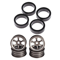 4 Pièces Pneus De Roue Et Jantes De Roue Pour WLtoys K969 K989 P929 1/28 Voiture De Dérive RC