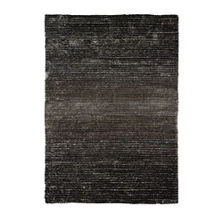 Thedecofactory VIKING - Tapis à poils longs effet soyeux gris dégradé 190x200