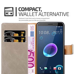 Acheter Cadorabo Coque HTC Desire 12 Etui en Marron