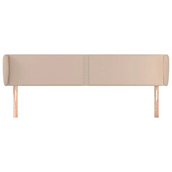 Avis Maison Chic Tête de lit moderne avec oreilles pour chambre - Décoration de lit Cappuccino 203x23x78/88 cm Similicuir -MN54701