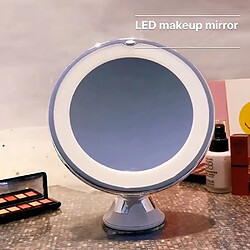 Avis Universal Miroir de salle de bain 10x commode de maquillage avec une lumière LED dans la salle de bains, main dans la main pour agrandir le maquillage miroir