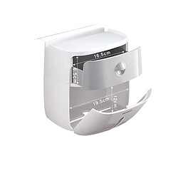 Universal Support papier toilette Support papier mouchoir pour cuisine Toilette Toilette Boîte de rangement papier toilette Support rouleau toilette | Support papier (gris) 