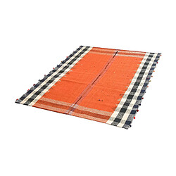 Avis Vidal Tapis de laine 201x150 orange Jajim