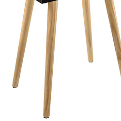 Avis Helloshop26 Petite table avec tiroir table de nuit table de chevet commode meuble de rangement pieds de table en pin 60 cm noir 03_0003143