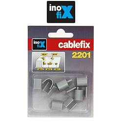 Inofix - Accessoires droits pour Cablefix 2201 gris metallisé