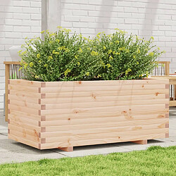 vidaXL Jardinière 110x60x49,5 cm bois de pin massif