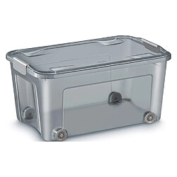 CEP Boîte de rangement Smart Box 43 litres recyclée translucide