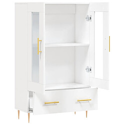 Acheter vidaXL Buffet haut blanc 69,5x31x115 cm bois d'ingénierie