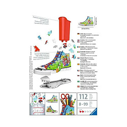 SUPER MARIO Puzzle 3D Sneaker - Ravensburger - Puzzle 3D enfant - sans colle - Pot a crayons 108 pieces - Des 8 ans