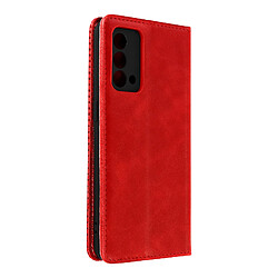 Avizar Étui Realme GT Master Edition Clapet Portefeuille Fonction Support Vidéo Rouge